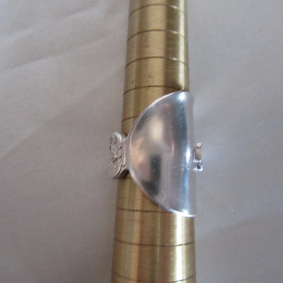 Spoon Ring size 8 Sterling silver - Beautiful * - Picture 7 of 9